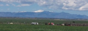 A View of Pikes Peak from Pueblo West